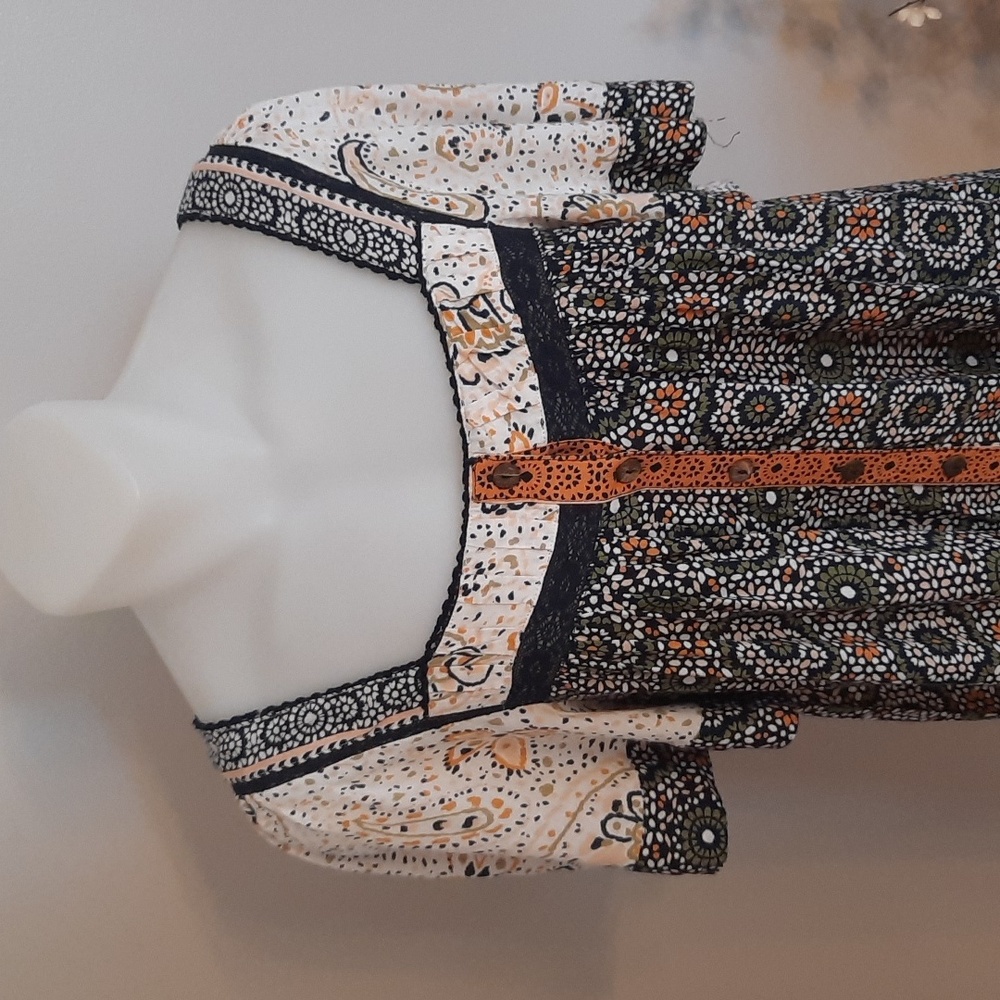 NWT Patrons of Peace boho minidress - Picture 2 of 11